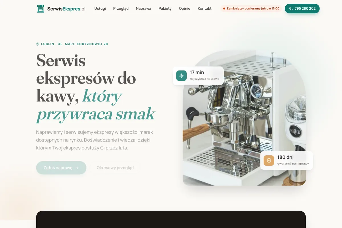 SerwisEkspres.pl home page — screenshot